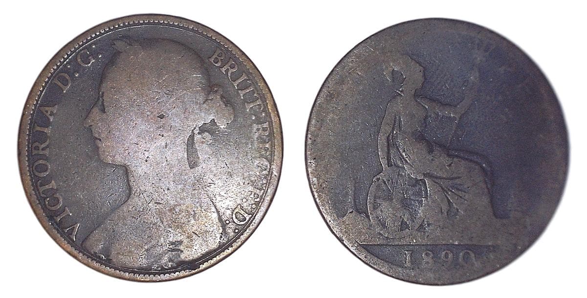 Great Britain KM755(VG) Victoria: 1 Penny β Lot of 19 representative product image