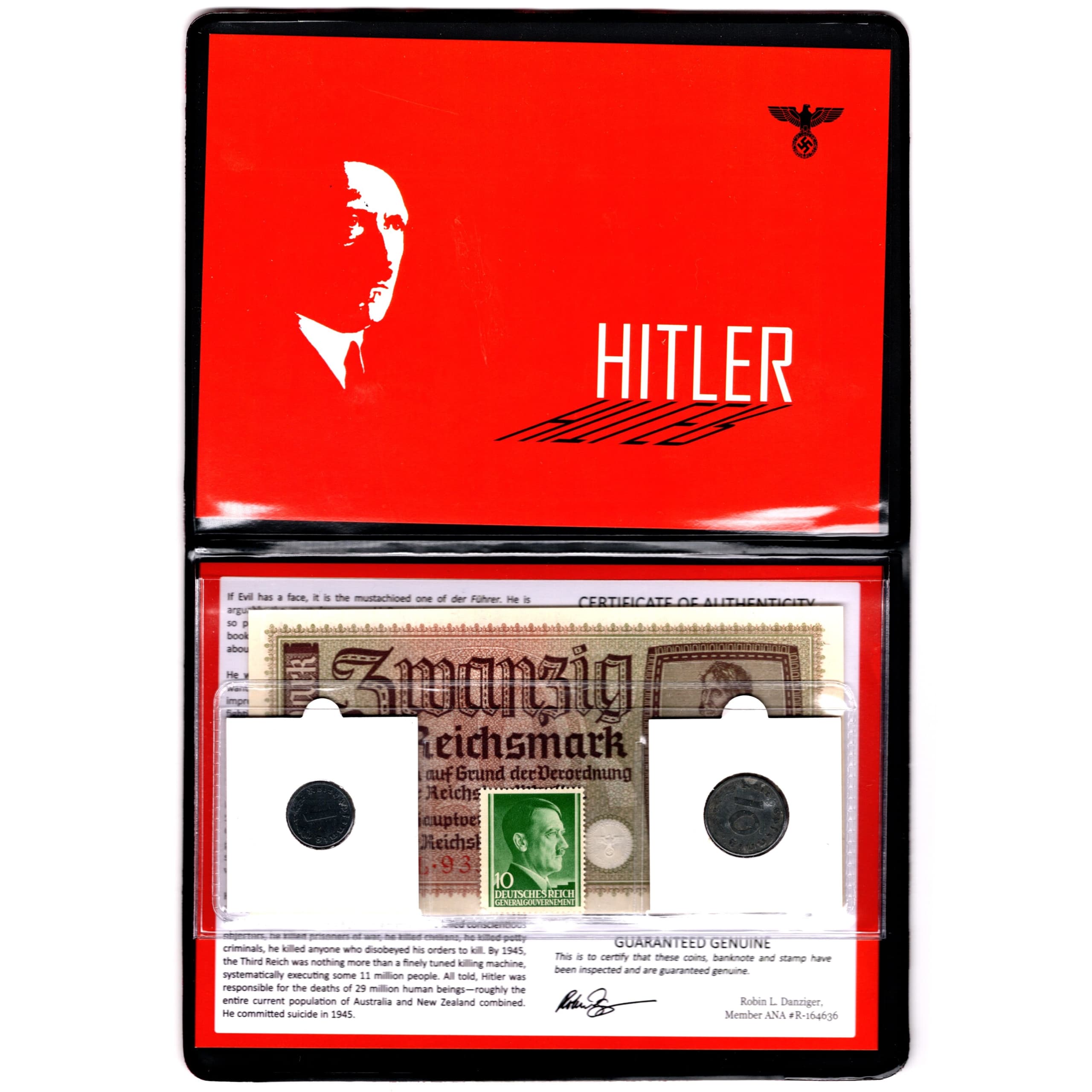 Adolf Hitler: Banknote, Stamp & Two Coins (Album) representative product image