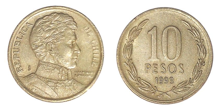 Chile KM228.2(XF-AU) 10 Pesos β Lot of 31 representative product image