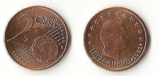 Luxembourg KM76(U) 2 Luxe. Cents β Lot of 100 representative product image