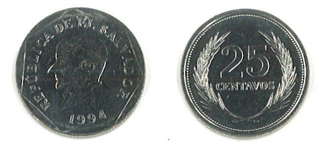 El Salvador KM157b(U) 25 Centavos β Lot of 65 representative product image