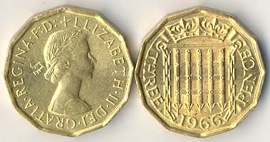 Great Britain KM900(U) 3 Pence – Lot of 15 representative product image