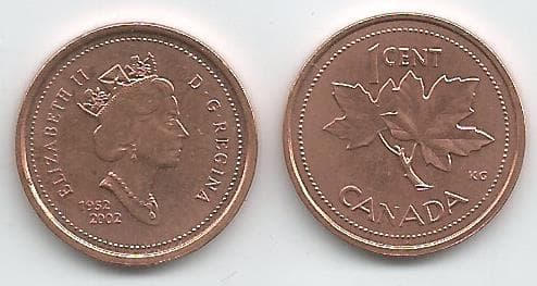 Canada KM445(U) 1 Cent * β Lot of 50 representative product image