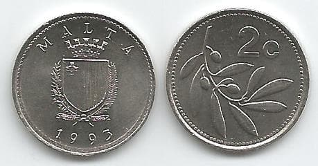 Malta KM94(U) 2 Cents – Lot of 30 representative product image