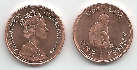 Gibraltar KM1046(U) 1 Penny β Lot of 90 representative product image