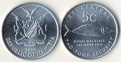 Namibia KM16(U) 5 Cents β Lot of 100 representative product image