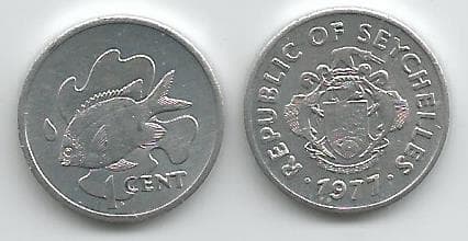 Seychelles KM30(U) 1 Cent β Lot of 25 representative product image