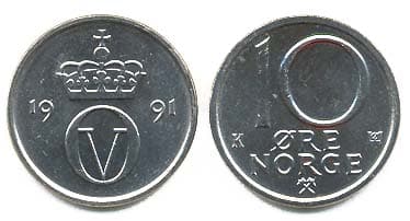 Norway KM416(U) 10 Ore β Lot of 50 representative product image