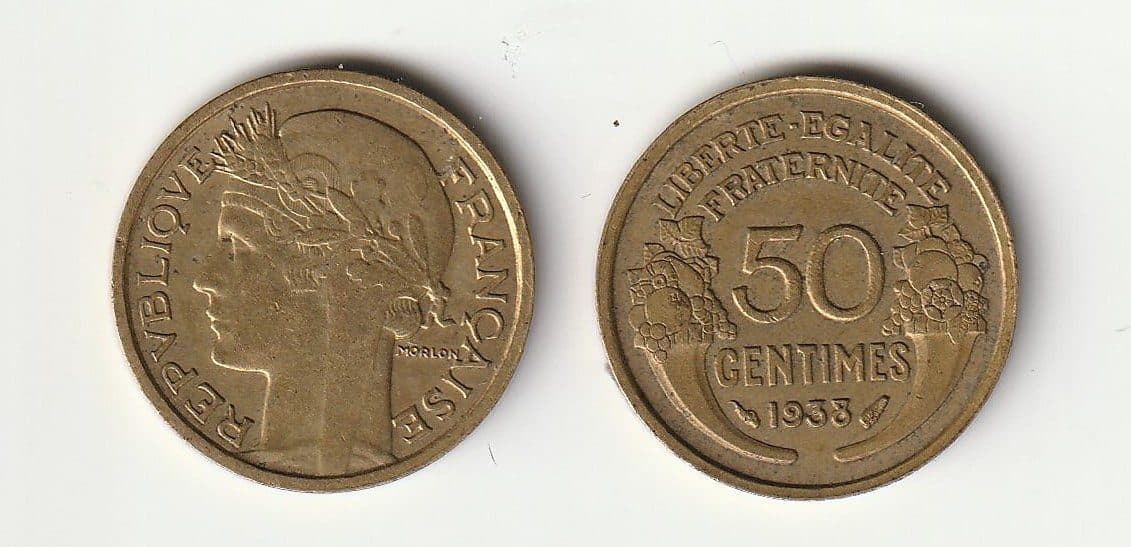 France KM894.1(F-VF) 50 Cents β Lot of 16 representative product image