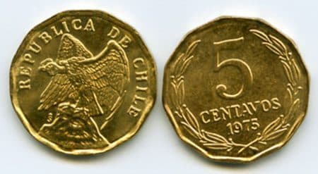 Chile KM204(U) 5 Centavos β Lot of 55 representative product image
