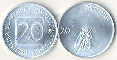 1,000 Slovenia KM8(U) 20 Stotinov Bulk World Coins representative product image