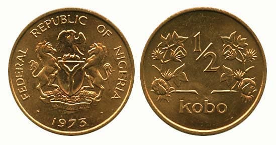Nigeria KM7(U) 1/2 Kobo β Lot of 7 representative product image