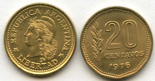 Argentina KM67(XF) 20 Centavos β Lot of 45 representative product image