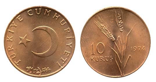 Turkey KM891.3(U) 10 Kurus β Lot of 50 representative product image