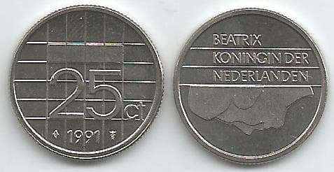 Netherlands KM204(U) 25 Cents β Lot of 40 representative product image