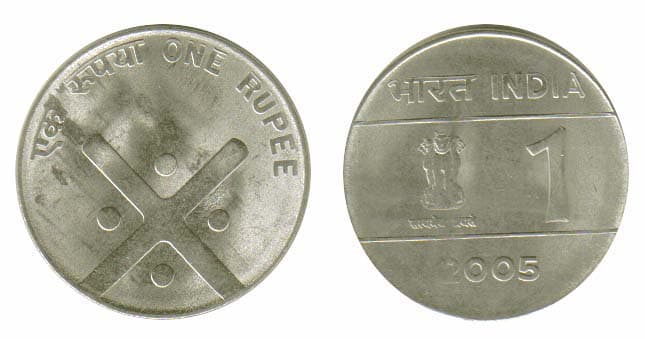 India KM322(U) 1 Rupee β Lot of 40 representative product image