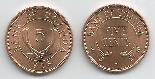 Uganda KM1(U) 5 Cents β Lot of 20 representative product image