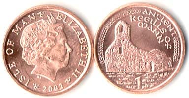 1,000 Isle of Man KM1036(U) 1 Pence Bulk World Coins representative product image
