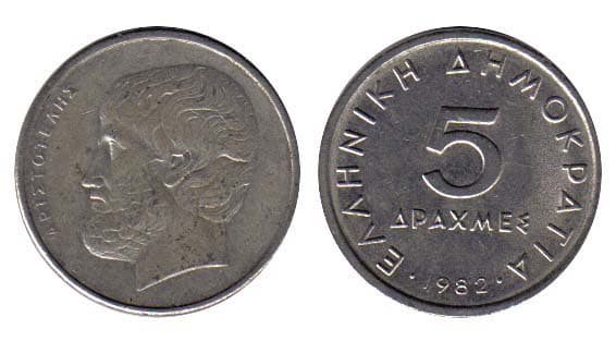 Greece KM131(VF) 5 Drachmai β Lot of 85 representative product image