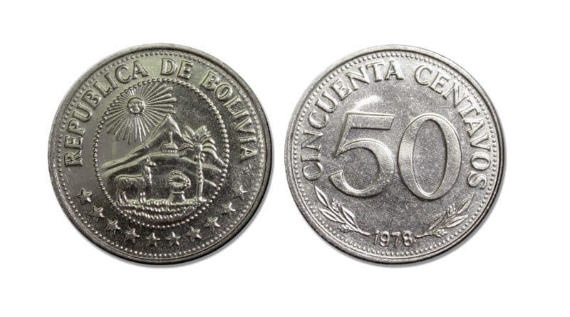 Bolivia KM190(U) 50 Centavos β Lot of 25 representative product image