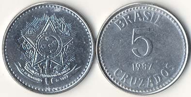 Brazil KM606(U) 5 Cruzados β Lot of 100 representative product image