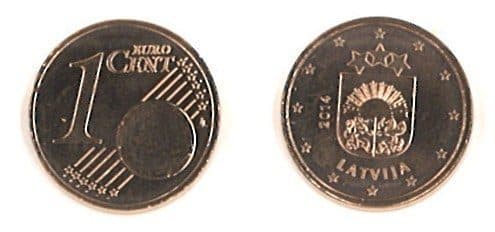 Latvia KM150(U) 1 Cent β Lot of 100 representative product image