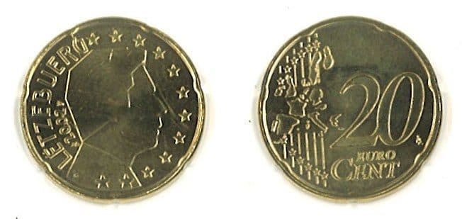 Luxembourg KM79(U) 20 Luxe. Cents β Lot of 30 representative product image