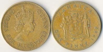 Jamaica KM39(VG-XF) 1 Penny β Lot of 28 representative product image