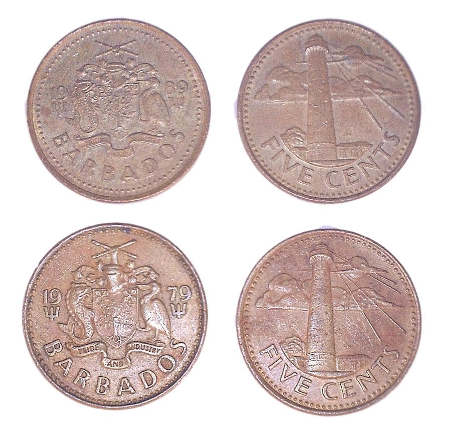 Barbados KM11(VF-XF) 5 Cents β Lot of 67 representative product image