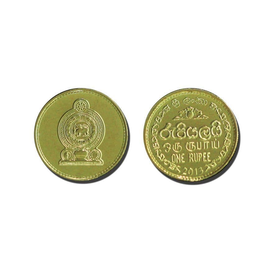 Sri Lanka KM136.3(U) 1 Rupee β Lot of 80 representative product image