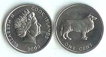 Cook Islands KM420(U) 1 Cent (Collie) β Lot of 50 representative product image