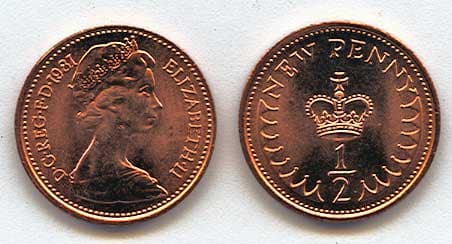 Great Britain KM914(U) 1/2 N.Penny β Lot of 35 representative product image
