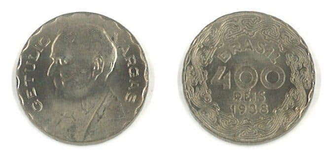 Brazil KM547(U) 400 Reis - 1938 β Lot of 15 representative product image