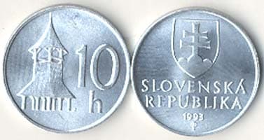 Slovak Republic KM17(U) 10 Haleru β Lot of 100 representative product image