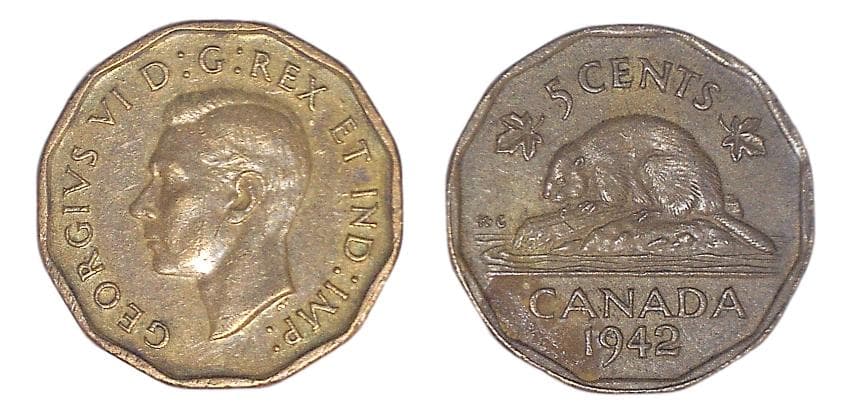 Canada KM39(VF) 5 Cents β Lot of 8 representative product image
