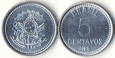Brazil KM601(U) 5 Centavos β Lot of 100 representative product image