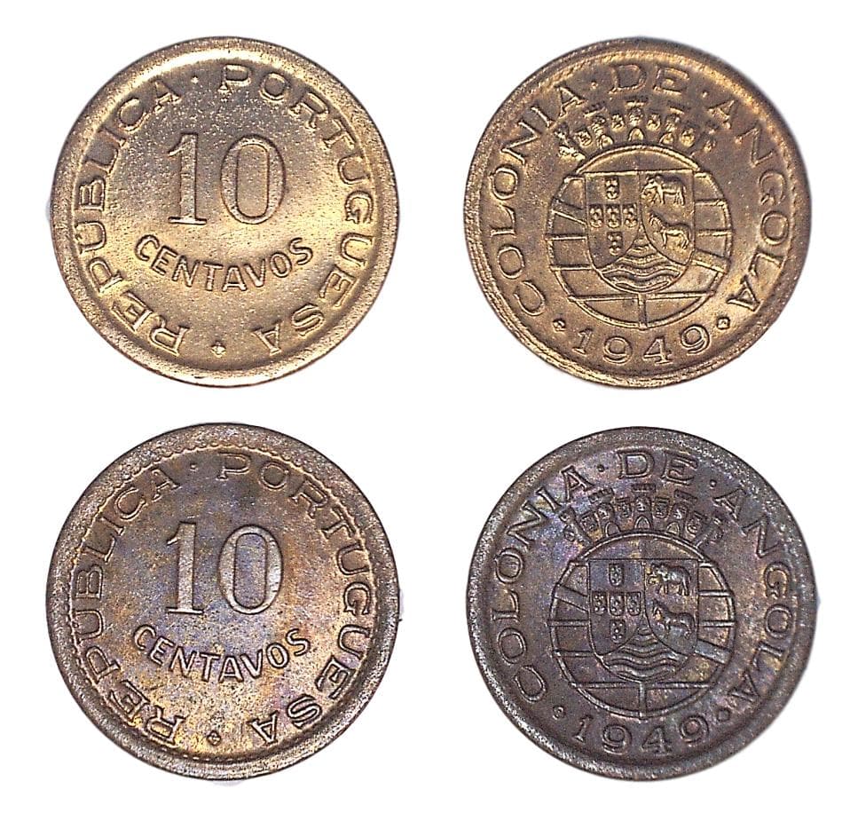 Angola KM70(U) 10 Centavos – Lot of 16 representative product image