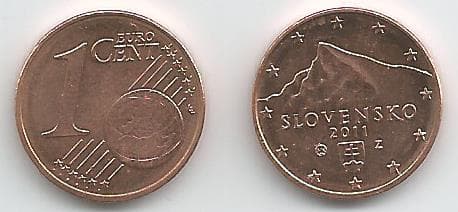 Slovak Republic KM95(U) 1 Euro Cent β Lot of 100 representative product image