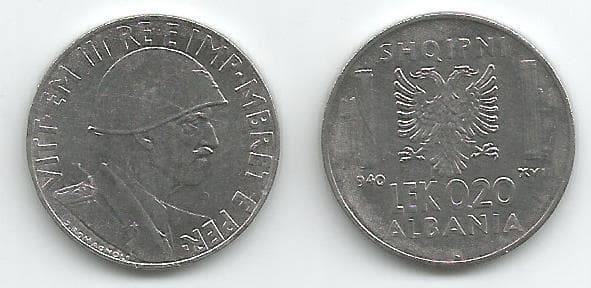 Albania KM29(AU).20 Lek – Lot of 3 representative product image