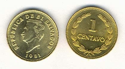 El Salvador KM135.2a(U) 1 Centavo – Lot of 65 representative product image