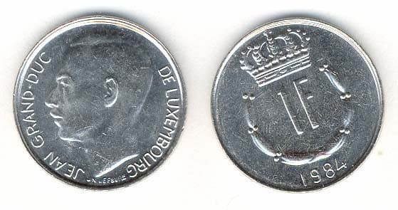 Luxembourg KM55(U) 1 Franc β Lot of 12 representative product image