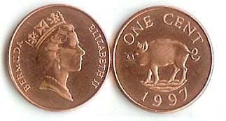 Bermuda KM44b(U) 1 Cent β Lot of 50 representative product image