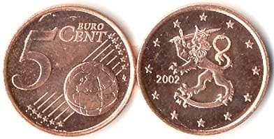 Finland KM100(U) 5 Finl. Cents * β Lot of 100 representative product image