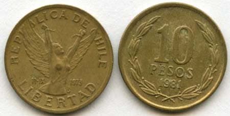 Chile KM218.1(VF) 10 Pesos β Lot of 40 representative product image