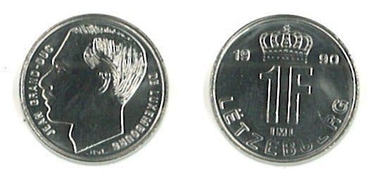 Luxembourg KM63(U) 1 Franc β Lot of 50 representative product image