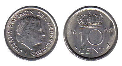 Netherlands KM182(U) 10 Cents β Lot of 40 representative product image