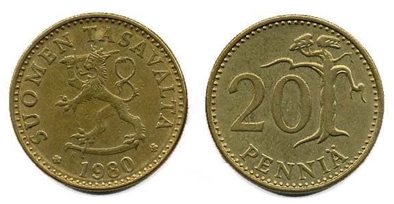 Finland KM47(XF) 20 Pennia β Lot of 40 representative product image