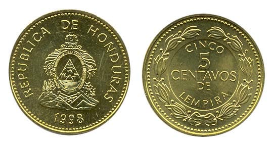 Honduras KM72.4(U) 5 Centavos – Lot of 80 representative product image