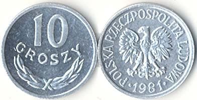 1,000 Poland KMAA47(U) 10 Grosz Bulk World Coins representative product image