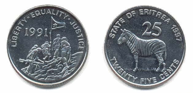 Eritrea KM46(U) 25 Cents β Lot of 60 representative product image